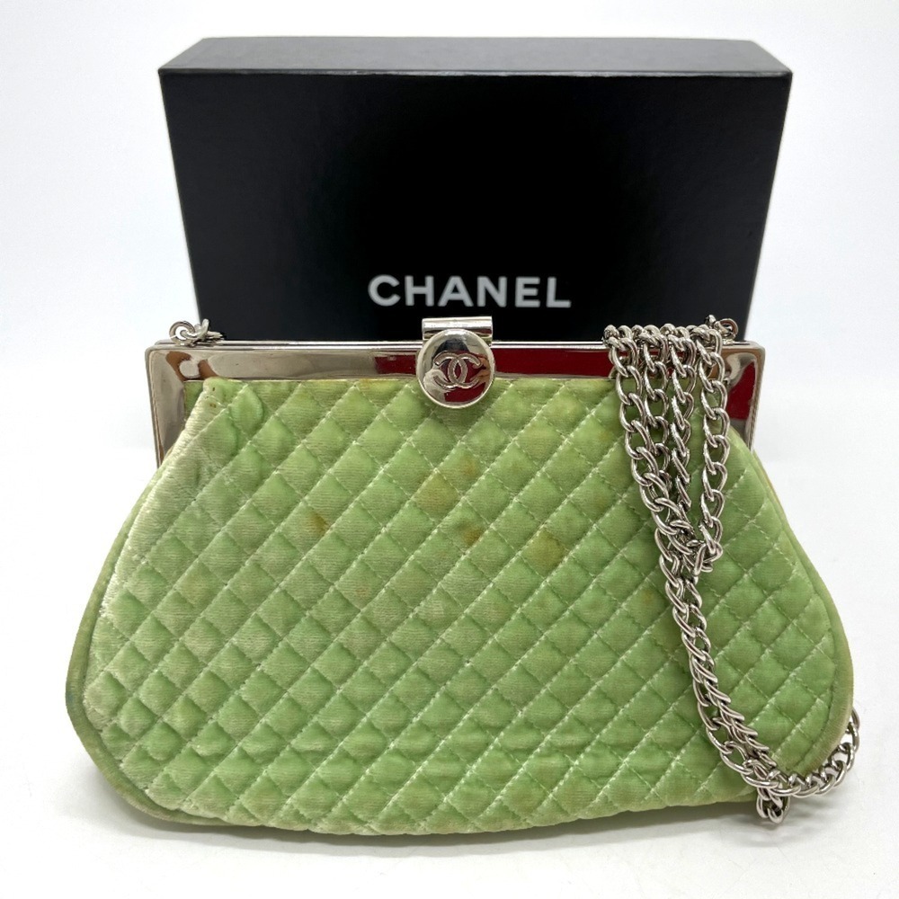 CHANEL Green Logo Shoulder Bag - Picture 13 of 13